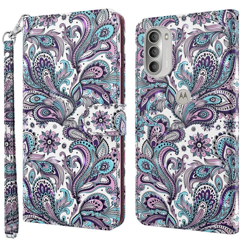 Folio Deksel Til Moto G51 5G Paisley