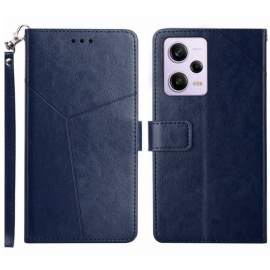 Folio Deksel Til Xiaomi Redmi Note 12 Pro Med Kjede Y Strappy Design