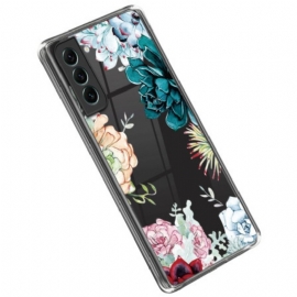 Deksel Til Samsung Galaxy S23 5G Sømløs Bukett Med Blomster