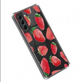 Deksel Til Samsung Galaxy S23 5G Sømløse Jordbær