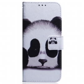 Folio Deksel Til Samsung Galaxy S23 5G Med Kjede Min Lanyard Panda