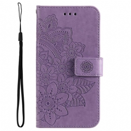 Folio Deksel Til Samsung Galaxy S23 5G Med Kjede Strappy Mandala