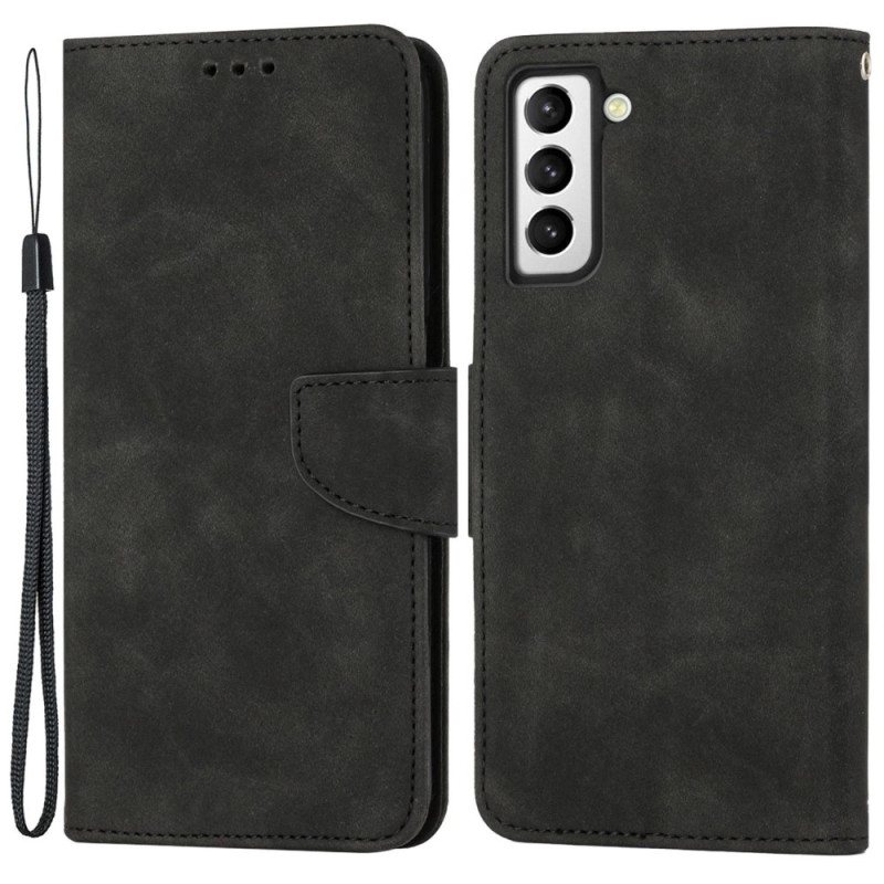 Folio Deksel Til Samsung Galaxy S23 5G Vintage Skinnstil