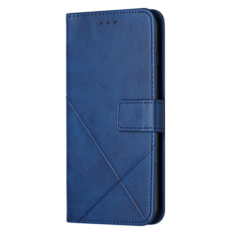 Folio Deksel Til Oppo A16 / A16s X Design Geo Leather Style