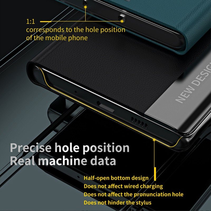 Beskyttelse Deksel Til Samsung Galaxy S23 Ultra 5G Folio Deksel Nytt Design