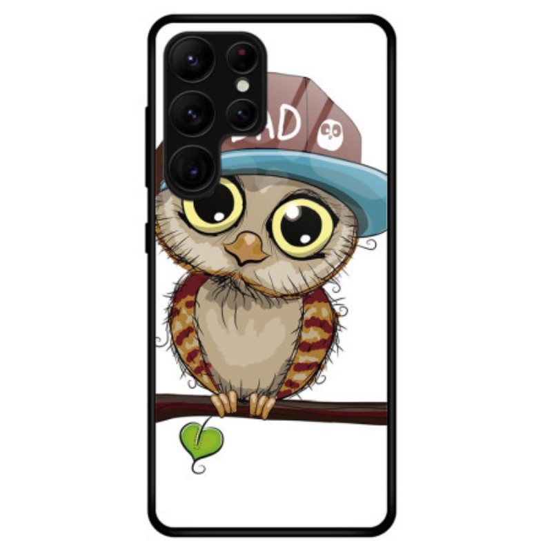 Deksel Til Samsung Galaxy S23 Ultra 5G Bad Owl Herdet Glass