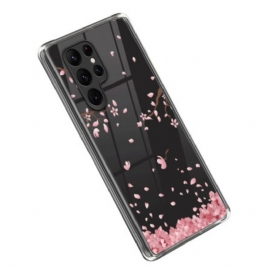 Deksel Til Samsung Galaxy S23 Ultra 5G Rosa Buketter
