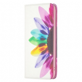 Beskyttelse Deksel Til iPhone 14 Pro Max Folio Deksel Akvarell Blomst