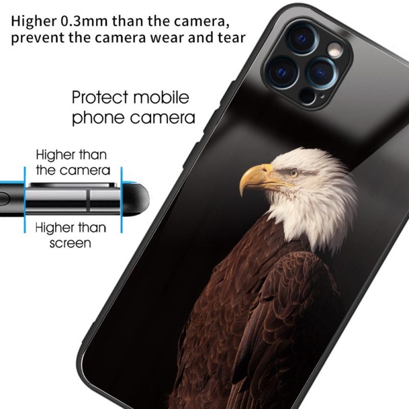 Deksel Til iPhone 14 Pro Max Eagle Herdet Glass