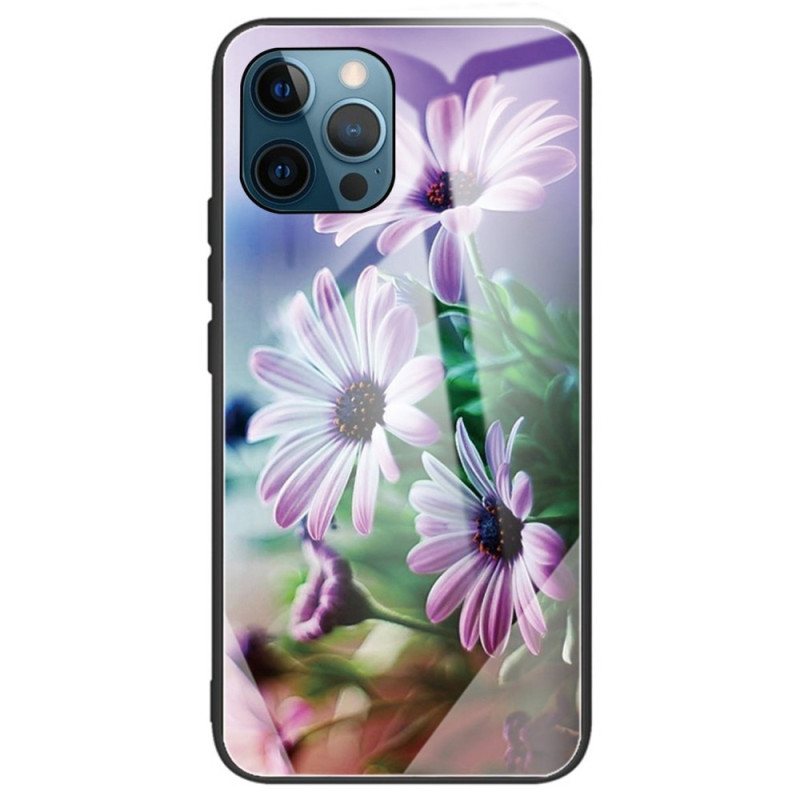 Deksel Til iPhone 14 Pro Max Herdet Glass Blomster