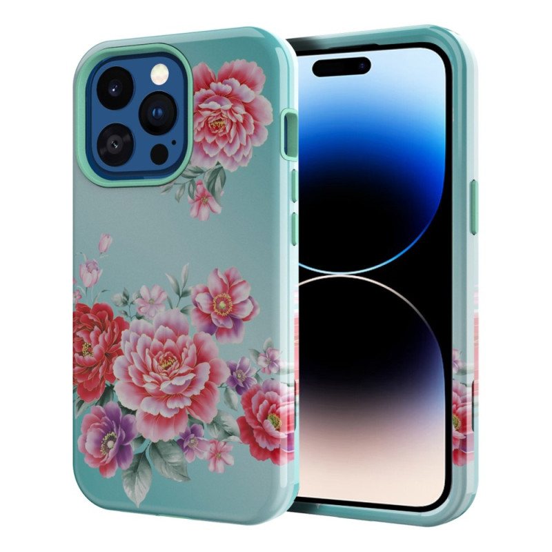 Deksel Til iPhone 14 Pro Max Vintage Blomster