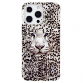 Deksel Til iPhone 15 Pro Fluorescerende Leopard
