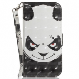 Folio Deksel Google Pixel 9 Pro Angry Panda Love With Strap