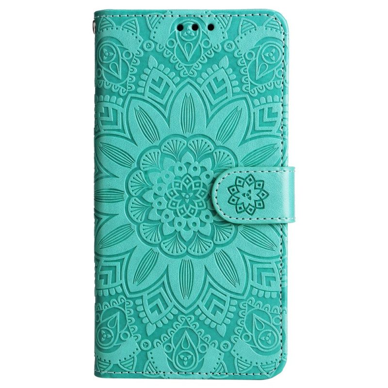 Folio Deksel Samsung Galaxy M55 5g Mandala Med Snor