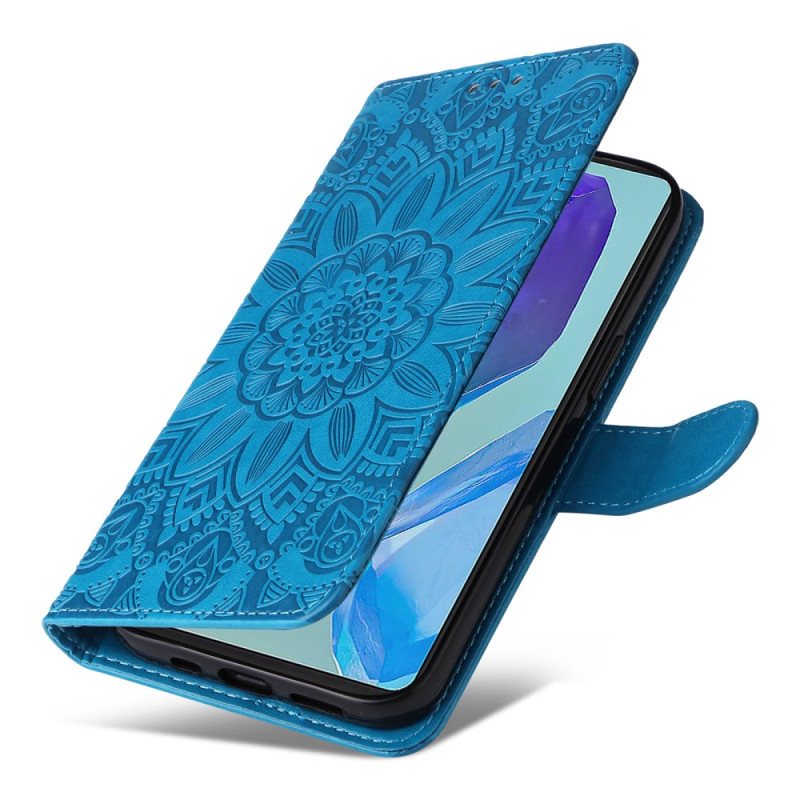 Folio Deksel Samsung Galaxy M55 5g Mandala Med Snor