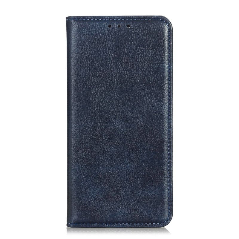 Beskyttelse Deksel Til Xiaomi Redmi 10C Folio Deksel Lychee Split Leather Texture