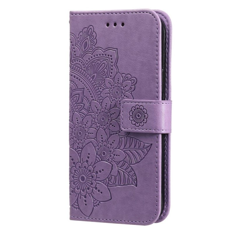 Folio Deksel Til Xiaomi Redmi 10C Med Kjede Strappy Mandala