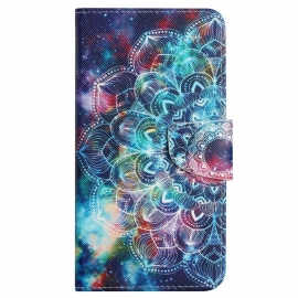 Folio Deksel Til Xiaomi Redmi 10C Med Kjede Strappy Mandala