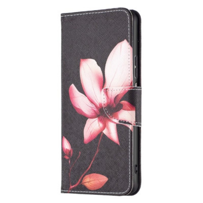 Folio Deksel Til Xiaomi Redmi 10C Rosa Blomst