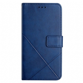 Folio Deksel Til Xiaomi Redmi 10C X Design Geo Leather Style