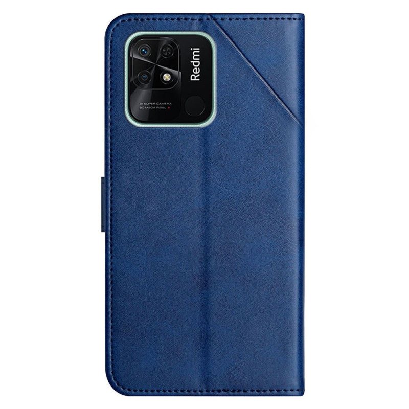 Folio Deksel Til Xiaomi Redmi 10C X Design Geo Leather Style