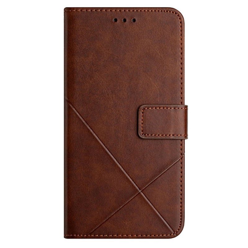 Folio Deksel Til Xiaomi Redmi 10C X Design Geo Leather Style