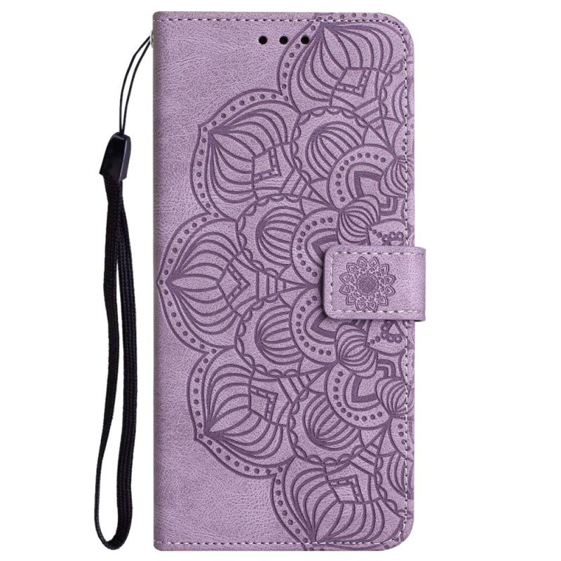 Lærdeksel Til Xiaomi Redmi 10C Med Kjede Strappy Mandala