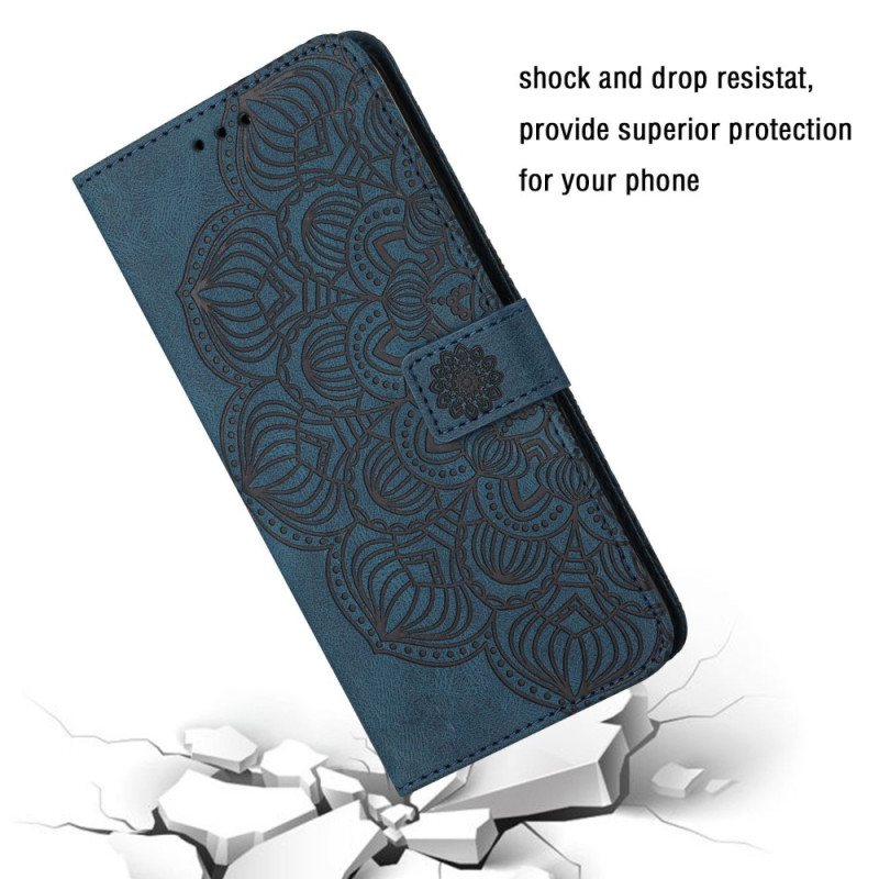 Lærdeksel Til Xiaomi Redmi 10C Med Kjede Strappy Mandala