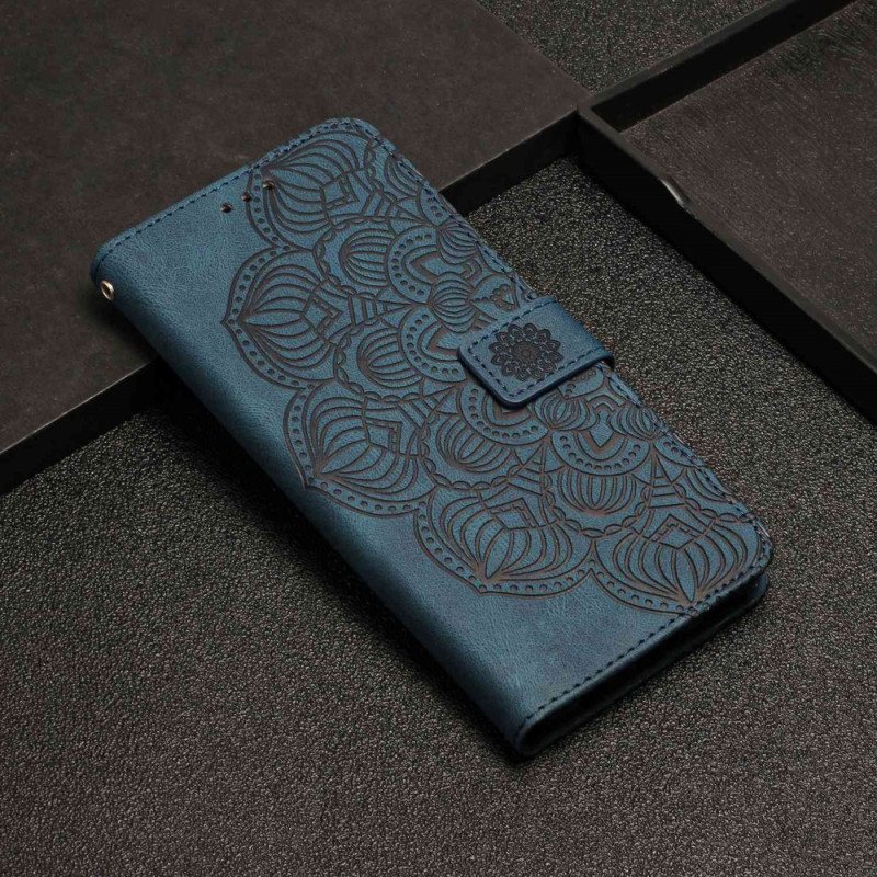 Lærdeksel Til Xiaomi Redmi 10C Med Kjede Strappy Mandala