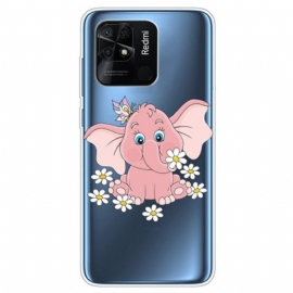Mobildeksel Til Xiaomi Redmi 10C Sømløs Rosa Elefant