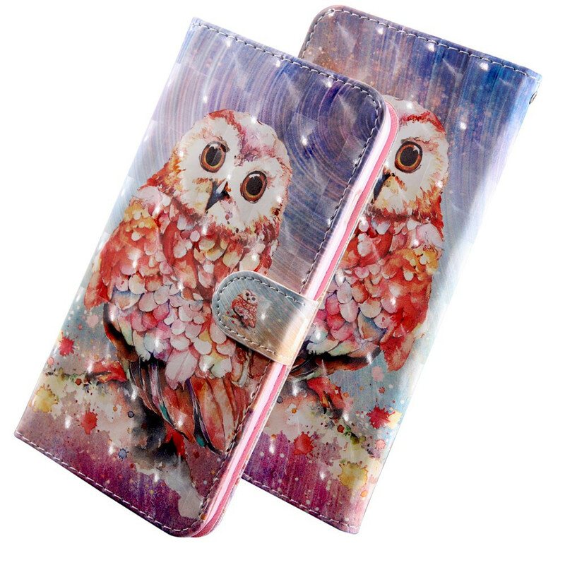 Folio Deksel Til Xiaomi Redmi 9T Lys Flekk Germain The Owl