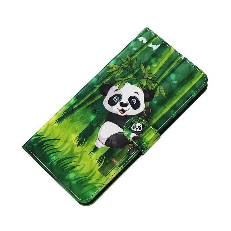 Folio Deksel Til Xiaomi Redmi 9T Panda Og Bambus