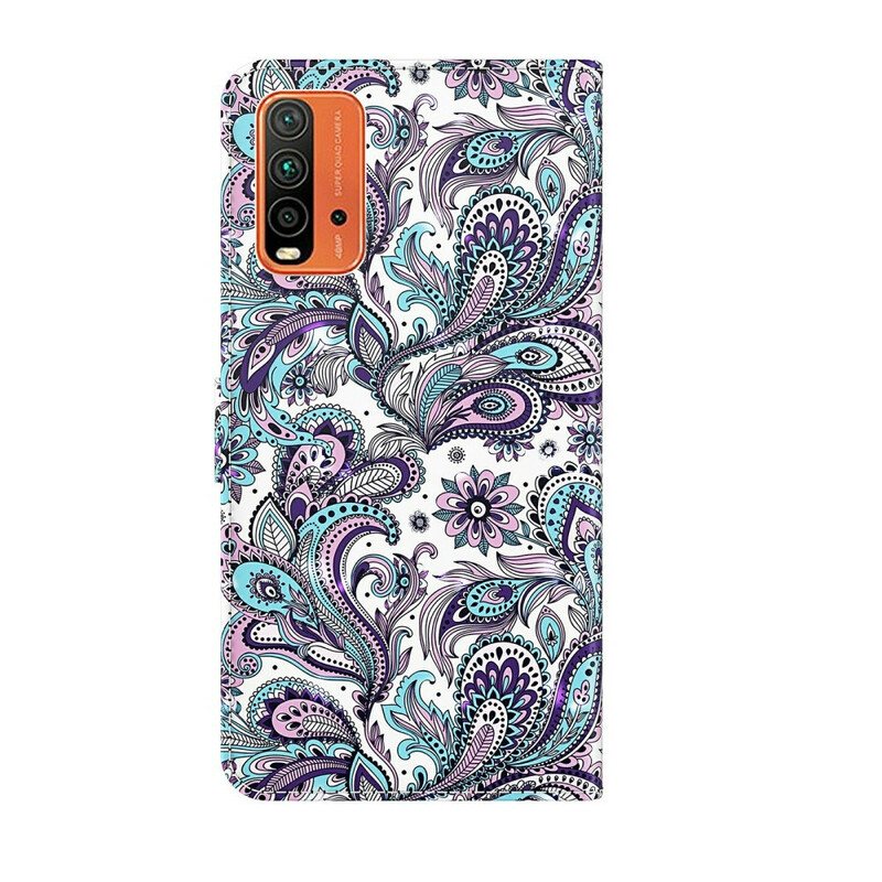 Lærdeksel Til Xiaomi Redmi 9T Blomster Mønstre