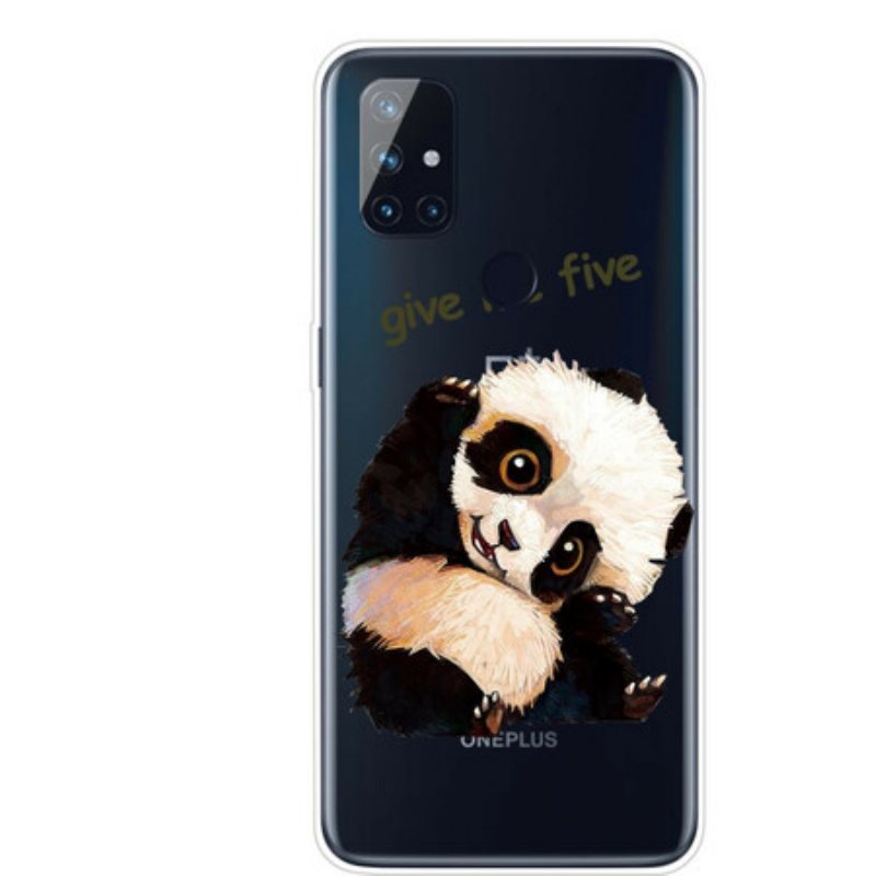 Deksel Til OnePlus Nord N10 Sømløs Panda Gi Meg Fem