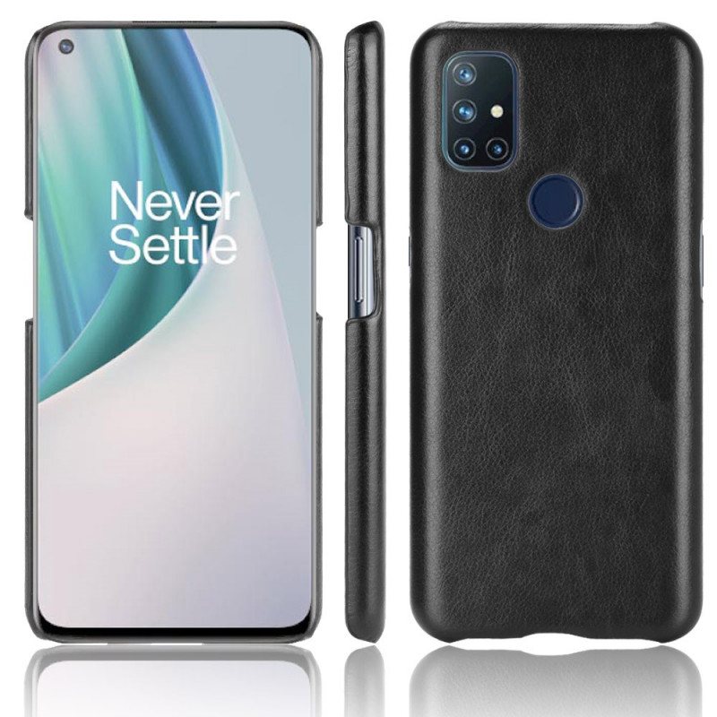 Mobildeksel Til OnePlus Nord N10 Litchi Performance Skinneffekt