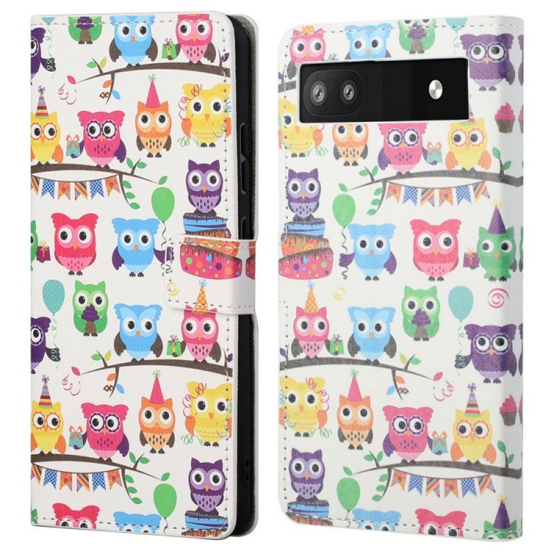 Lærdeksel Til Google Pixel 6A Band Of Owls