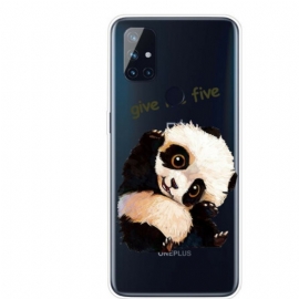 Deksel Til OnePlus Nord N100 Sømløs Panda Gi Meg Fem
