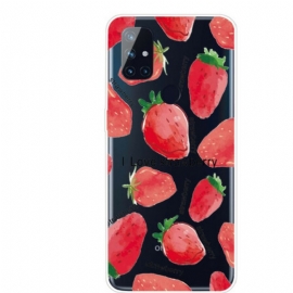 Deksel Til OnePlus Nord N100 Strawberries / Jeg Elsker Jordbær