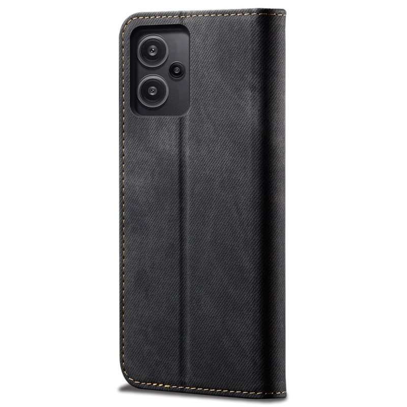 Folio Deksel Xiaomi Redmi Note 13 Pro Plus 5g Jeansstoff