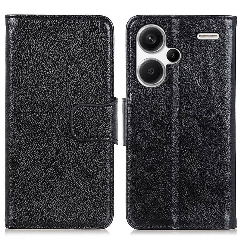 Folio Deksel Xiaomi Redmi Note 13 Pro Plus 5g Splitt Nappa Skinn