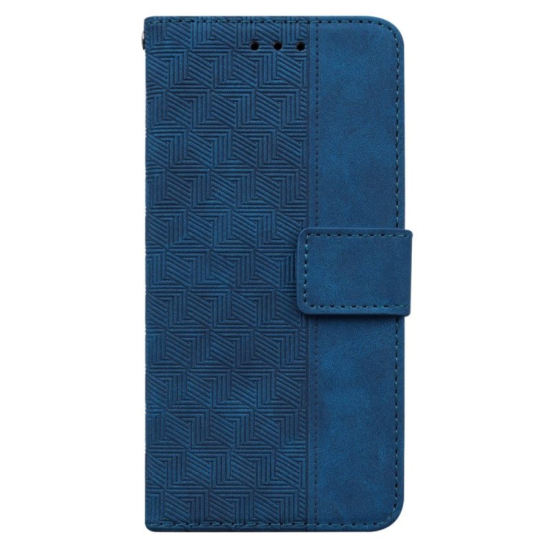 Lærdeksel Folio Deksel Xiaomi Redmi Note 13 Pro Plus 5g Mobildeksel Strappy Vevd Mønster