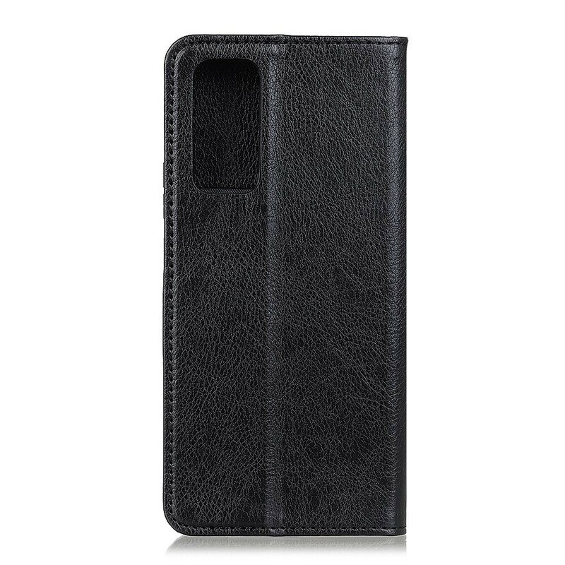 Beskyttelse Deksel Til Samsung Galaxy S20 FE Folio Deksel Elegance Split Litchi Leather