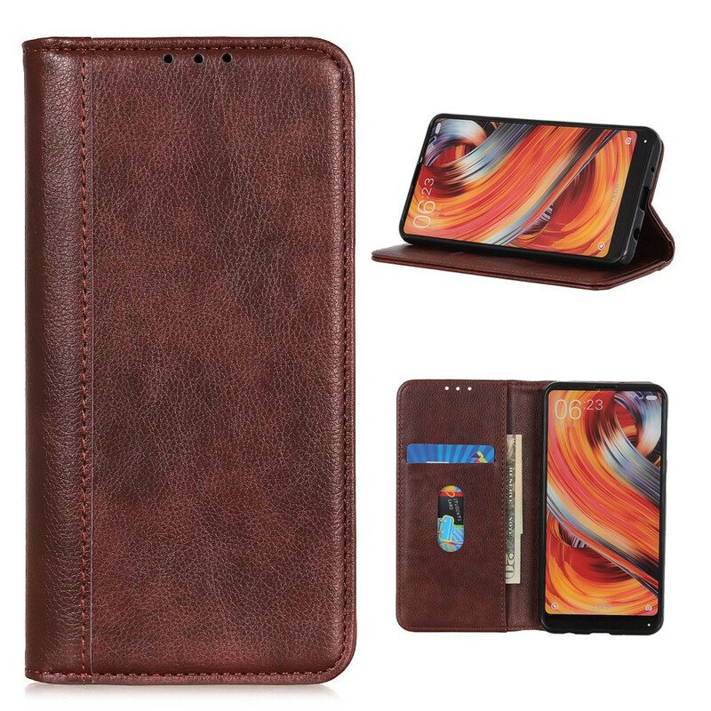 Beskyttelse Deksel Til Samsung Galaxy S20 FE Folio Deksel Klassisk Split Litchi Leather