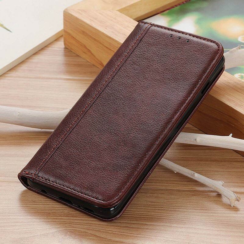 Beskyttelse Deksel Til Samsung Galaxy S20 FE Folio Deksel Klassisk Split Litchi Leather