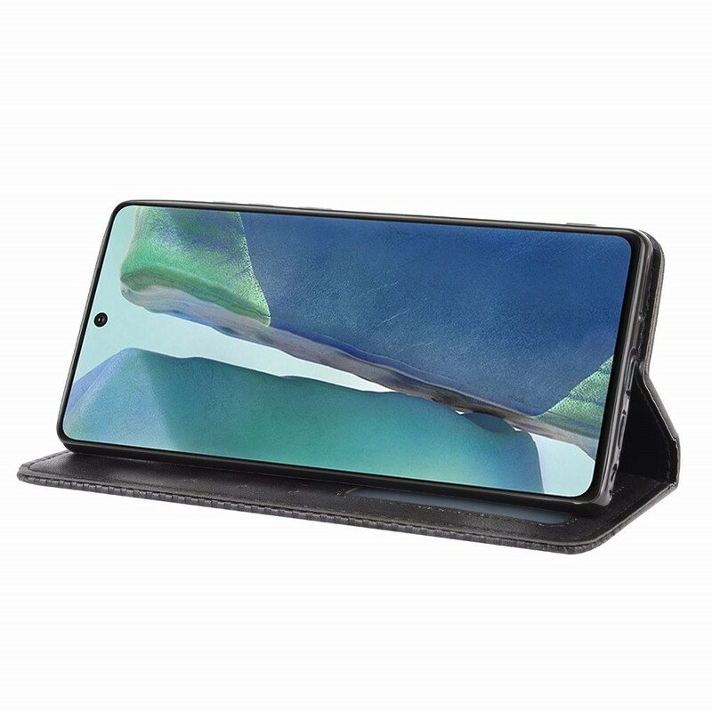 Beskyttelse Deksel Til Samsung Galaxy S20 FE Folio Deksel Stilisert Vintage Skinneffekt