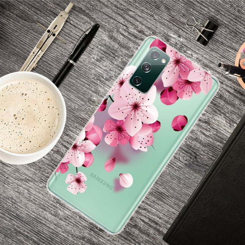 Deksel Til Samsung Galaxy S20 FE Små Rosa Blomster