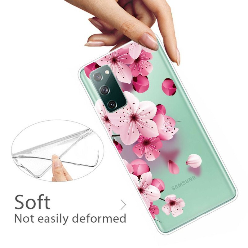 Deksel Til Samsung Galaxy S20 FE Små Rosa Blomster