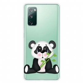 Deksel Til Samsung Galaxy S20 FE Sømløs Sad Panda