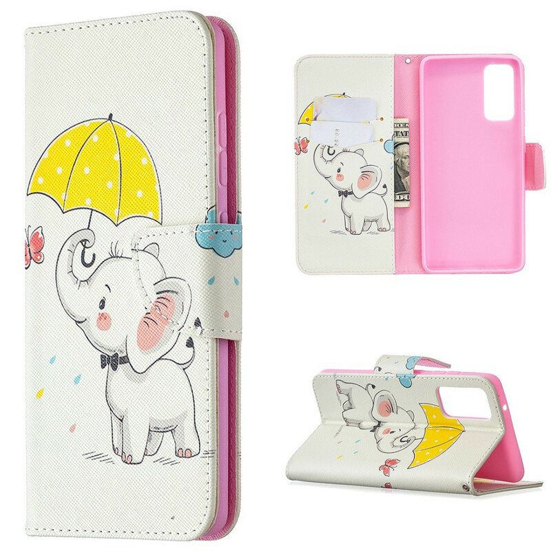 Folio Deksel Til Samsung Galaxy S20 FE Baby Elefant