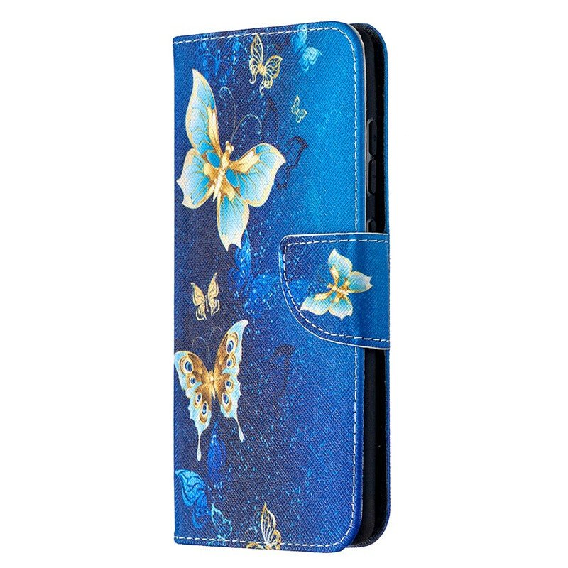 Folio Deksel Til Samsung Galaxy S20 FE Butterflies Kings